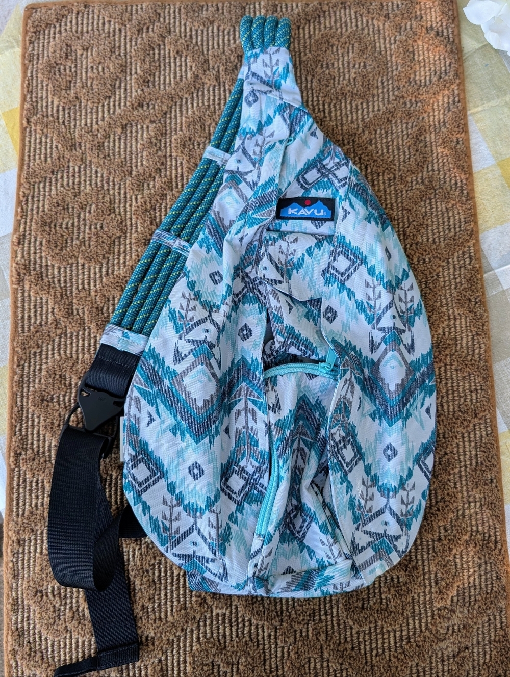 RARE KAVU 25th Anniversary Rope Bag | One-of-a-Kind Boho Print